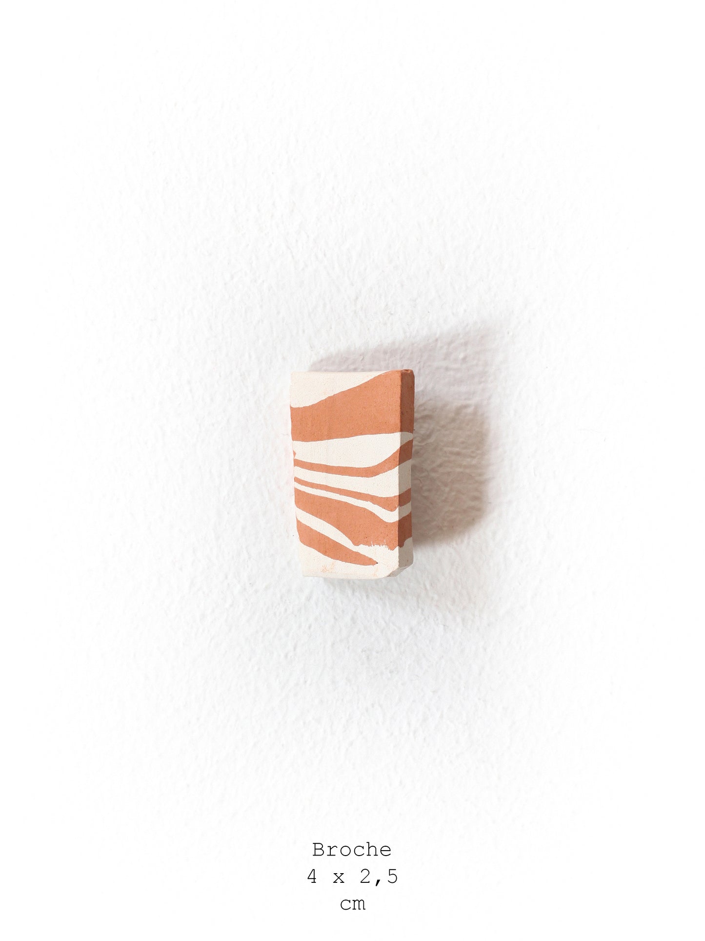Ceramic Patchwork Broche / Hair Clip