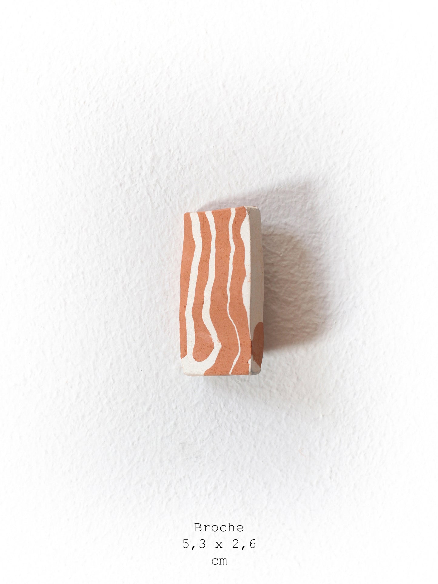 Ceramic Patchwork Broche / Hair Clip