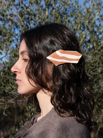 The Ceramic Patchwork Broche / Hair Clip